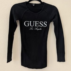Guess Rhinestone LS Top